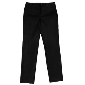 Talbots Chatham Black Skinny Pants Womens Size 4 Side Zip Flat Front Basic